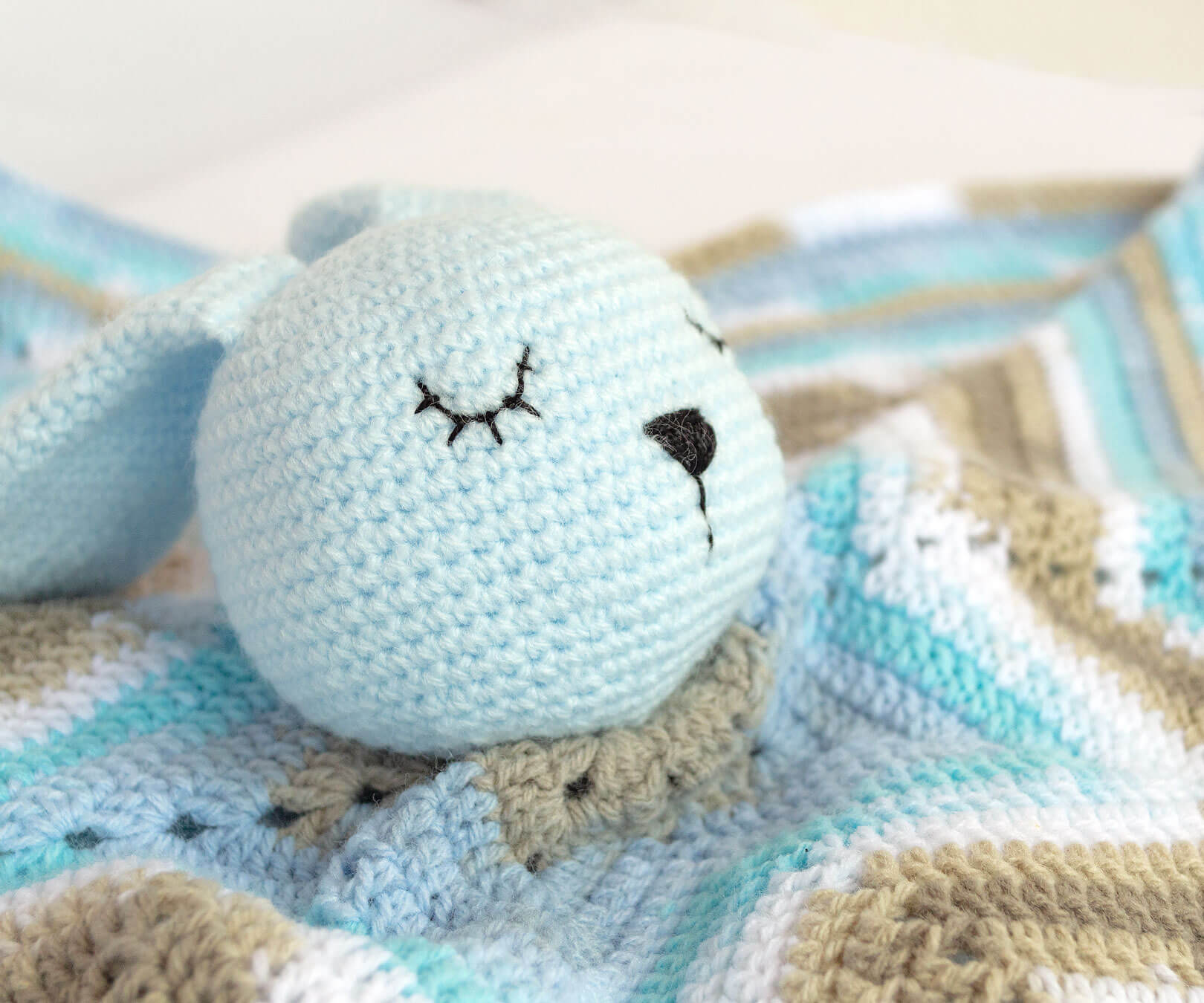 manta apego estrella ganchillo amigurumi