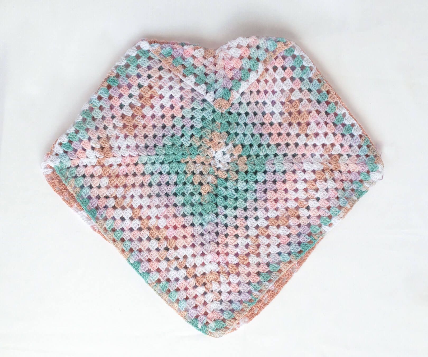 Poncho mezclilla de ganchillo - Imagen 4