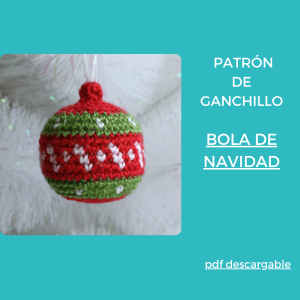 Patrón bola de Navidad ganchillo