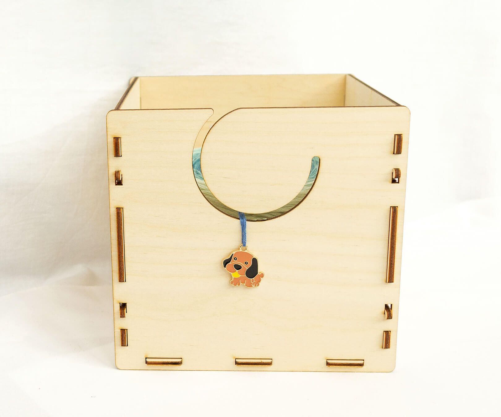 caja dispensadora de lana