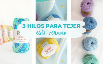 3 gamas de hilo de algodón para tejer este verano