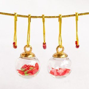 Marcadores de puntos abalorios bolas de frutas