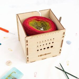 caja dispensadora de lana
