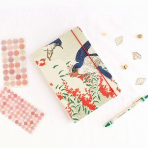 Cuaderno cosido A5 Japanese flycatchers - Kokonote