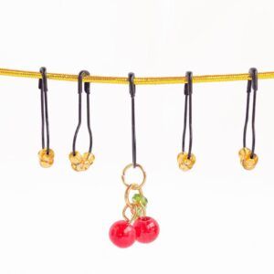 Marcadores de puntos abalorios cereza