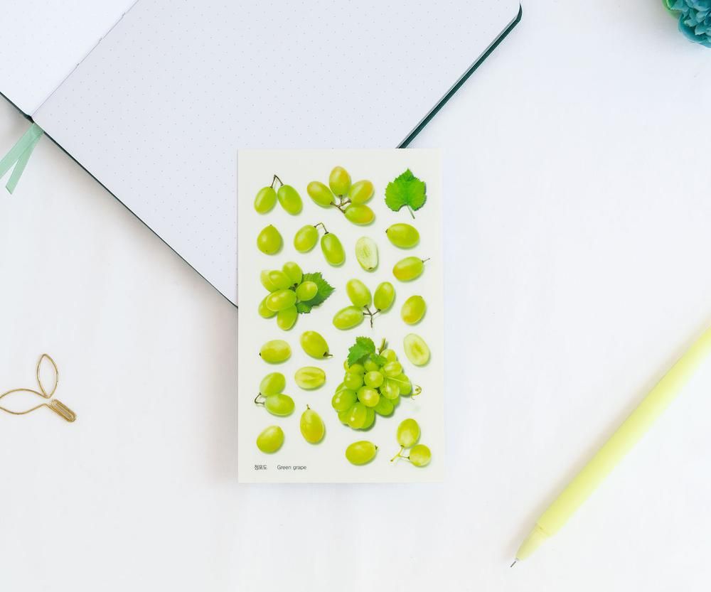 Pegatinas diseño Frutas - Uvas verdes