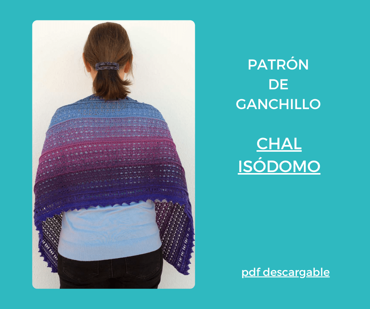 Patrón de ganchillo Chal Isódomo